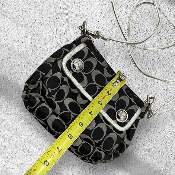 Coach Poppy Signature Pleated Crossbody Bag | Vintage Y2K - Picture 7 of 13